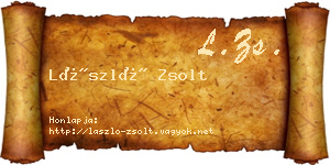 László Zsolt névjegykártya